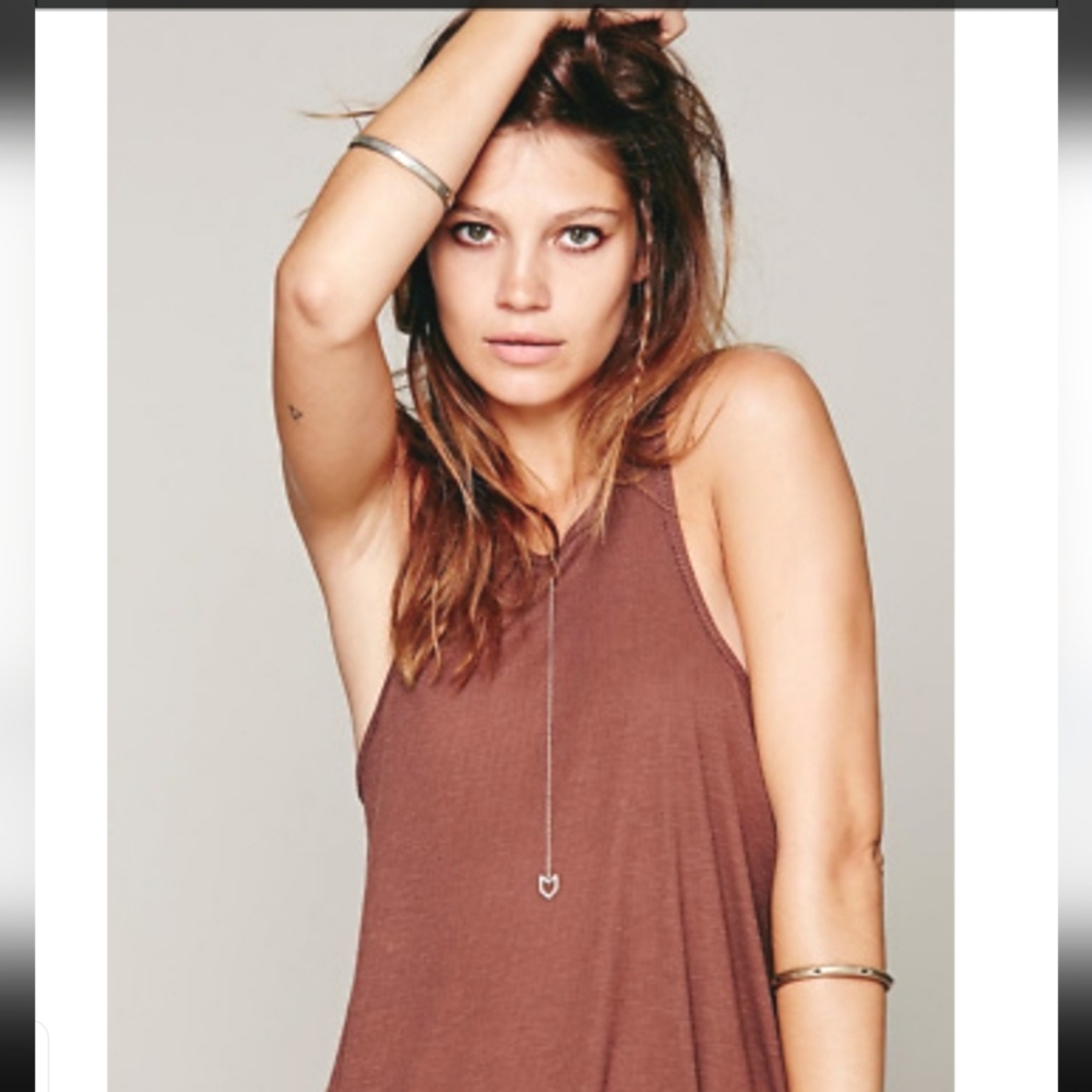 Free People Brown Tank Top